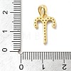 925 Sterling Silver Micro Pave Clear Cubic Zirconia Pendants LS-STER-Z012-06G-07-3
