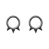 316L Surgical Stainless Steel 3 Spike Cartilage Earrings WG02E4B-02-4