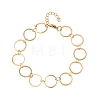 304 Stainless Steel Ring Link Chain Bracelets BJEW-P373-02D-G-4
