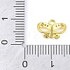 Brass Micro Pave Clear Cubic Zirconia Connector Charms KK-L219-07G-3