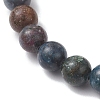 Natural Sapphire Beaded Stretch Bracelets for Women BJEW-JB13081-3