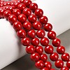 Natural Dyed Mashan Jade Gemstone Bead Strands X1-G-R272-8mm-01-1