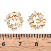 Brass Micro Pave Cubic Zirconia Charms KK-N263-78A-G-3