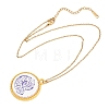 Ocean Theme Alloy Acrylic Conch Shape Pendant 201 Stainless Steel Cable Chain Necklaces for Women NJEW-F369-01D-2