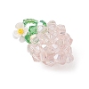 Glass Seed Beaded Pendants PALLOY-MZ01238-02-3