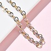 304 Stainless Steel Rolo Chain Bracelets for Women BJEW-Z152-01GP-2