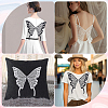 2Pcs 2 Colors Lace Iron on/Sew On Patches PATC-GF0001-54-5