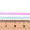 Transparent Gradient Color Glass Beads Strands GLAA-H021-01A-21-5