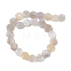 Natural White Agate Beads Strands G-K359-C07-01-3