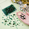 280Pcs 6 Styles Faceted Glass Beads Strands GLAA-SC0003-54-3