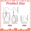 DIY 304 Stainless Steel Teardrop Dangle Earring Making Kits EJEW-UN0003-33-3