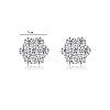 925 Sterling Silver Pave Moissanite Stud Earrings for Women SX7074-3-6