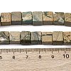 Natural Verdite Stone Beads Strands G-B155-C11-8x8mm-5