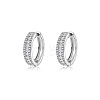 925 Sterling Silver Moissanite Hoop Earrings for Women BC8310-5