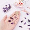 30Pcs Raw Rough Natural Amethyst Pendants FIND-FH0004-86-3