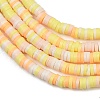 Handmade Polymer Clay Beads Strands PY-CBA18ED-02B-2