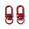 Spray Painted Eco-Friendly Alloy Swivel Snap Hooks Clasps PALLOY-T080-02G-NR-2