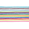 DICOSMETIC 30 Yards 15 Colors Polyester Wavy Fringe Trim Ribbon OCOR-DC0001-08-8