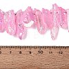 Spray Painted Electroplate Natural Quartz Crystal Points Beads Strands G-Q610-02I-4
