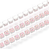 Iron & ABS Imitation Pearl Cup Chains CH-T007-01A-09-1