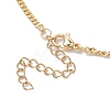 Brass Curb Chain Anklets AJEW-AN00603-4