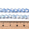 Anti-Tarnish Electroplate Bicone Glass Beads Strands EGLA-T021-6mm-16-09-4