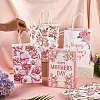 10Pcs 5 Styles Happy Mother's Day Flower Printed Paper Packing Tote Bags CARB-TA0001-19-6