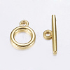 Alloy Toggle Clasps TIBE-EA774Y-G-RS-1