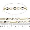 304 Stainless Steel Enamel Figaro Chains CHS-U003-02G-09-2