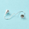 925 Sterling Silver Earring Hooks STER-K174-09S-3