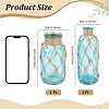 2Pcs 2 Styles Glass Vases Display Decorations AJEW-TW0001-28-2