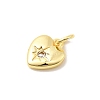 Brass Micro Pave Cubic Zirconia Charms LS-KK-C139-25D-G-2