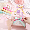 6Rolls 6 Colors Mother's Day Polyester Ribbon OCOR-PH0036-75A-3