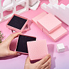 5Pcs Rhombus Textured Cardboard Jewelry Packing Boxes with Sponge Inside CBOX-TA0001-18D-6