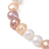 Natural Cultured Freshwater Pearl Beaded Stretch Bracelets for Women BJEW-JB13135-3