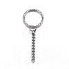 Tarnish Resistant 304 Stainless Steel Split Key Rings STAS-G085-13-1