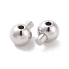 Anti-Tarnish Rhodium Plated 925 Sterling Silver Beads STER-D035-02P-3