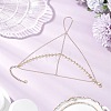 Brass Cable Chains Ring Bracelets for Women BJEW-JB11582-1