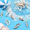 18Pcs 6 Styles Natural Shell Big Pendants BSHE-YW0001-20-4