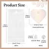 90Pcs 3 Colors Heart Shaped 4-Hole Paper Jewelry Display Cards for Earring CDIS-FS0001-29-3