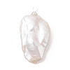 Natural Keshi Pearl Pendants PALLOY-JF04900-02-3