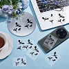20Pcs PET Waterproof Car Rearview Mirror Stickers DIY-UN0008-26-2