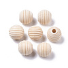 Unfinished Natural Wood Beads X-WOOD-R266-05-1