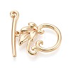 6Pcs Brass Toggle Clasps KK-T073-42G-1