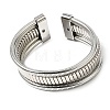 Iron Multi-strand Snake Chain Cuff Bangles for Women BJEW-P390-01C-P-1