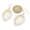 Shell Pearl Dangle Earrings EJEW-TA00358-3