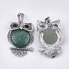 Natural Green Aventurine Big Pendants G-S353-01E-2