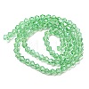Transparent Electroplate Glass Beads Strands EGLA-A039-T4mm-A24-2