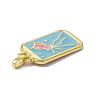 Alloy Enamel Pendants ENAM-D042-01J-3