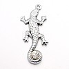 Alloy Grade A Rhinestone Big Pendants X-PALLOY-P092-02-1